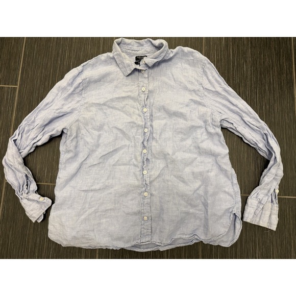 J.CREW Tops - J. Crew Women Wren Slim Button Down Shirt Sz S Baird McNutt 100% Irish Linen